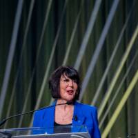 President Mantella speaking at the West Michigan Forecast